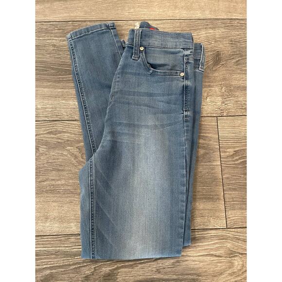 Altar'd State High Rise Skinny Jeans Slim Fit‎ Denim Blue Size 7 - Picture 5 of 6